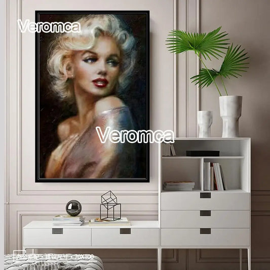 5D Diy Gift Diamond Painting Marilyn Monroe Poster Cross Stitch Full Square Round Rhinestone Embroidery Home Decor Sexy Woman