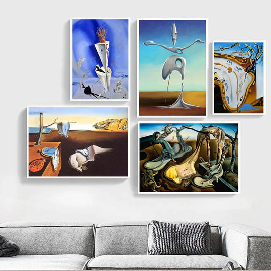 Surrealism Famous Artwork By Salvador Dali Posters and Prints Canvas Painting Wall Art Pictures for Living Room Home Decor